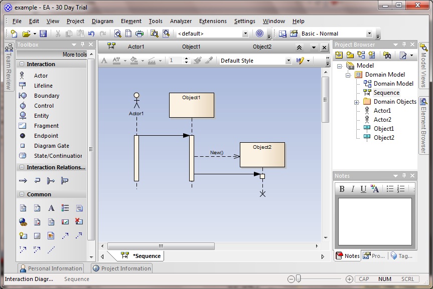 Creating sequence diagrams in Enterprise Architect – technical-recipes.com